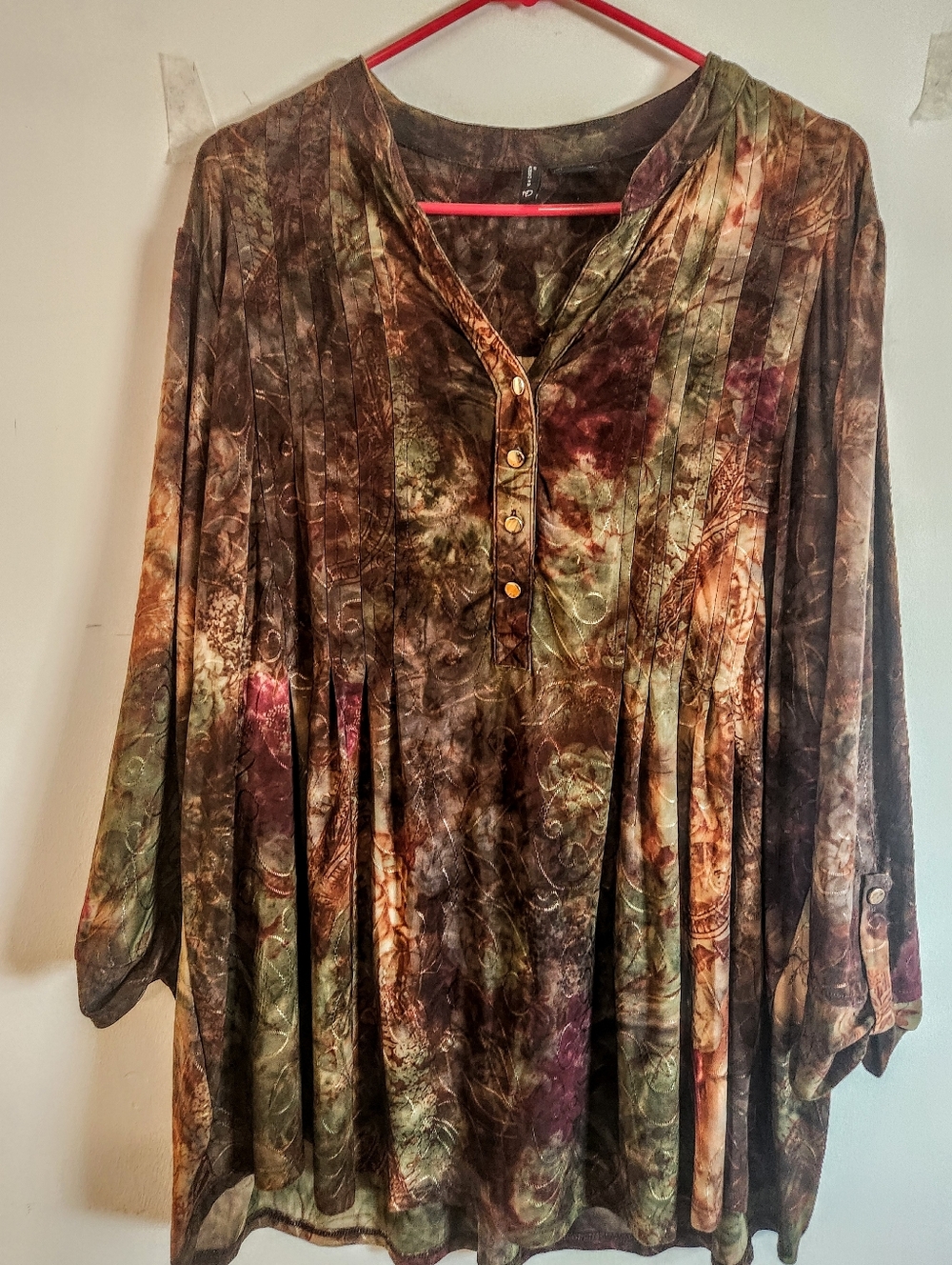 New Directions Woman Size 3X Tunic Top Like New BOHEMIAN